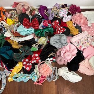 Baby girl bows and hats